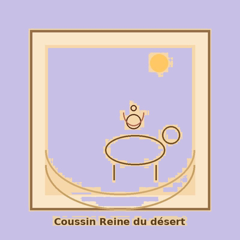Coussin Reine du désert ismail