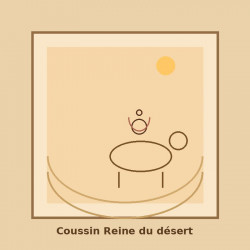 Coussin Reine du désert ismail